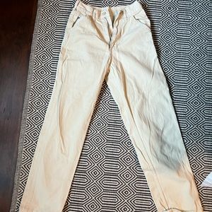 Brandy Melville beige carpenter pants.